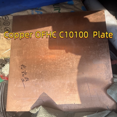 OFHC C10100 Kupferplatte Sauerstofffreie Hochleitfähigkeit 20*600*600mm Kupferlegierung C10100-Blatt